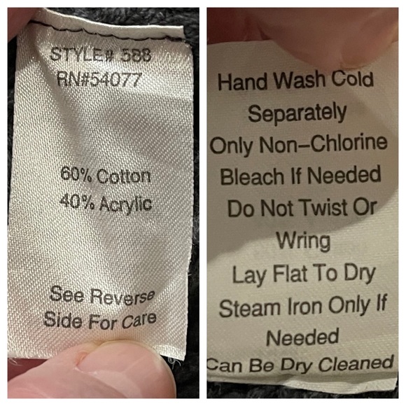 CAbi Stay Cozy Sweater #588 Gray Size XL - Picture 6 of 9